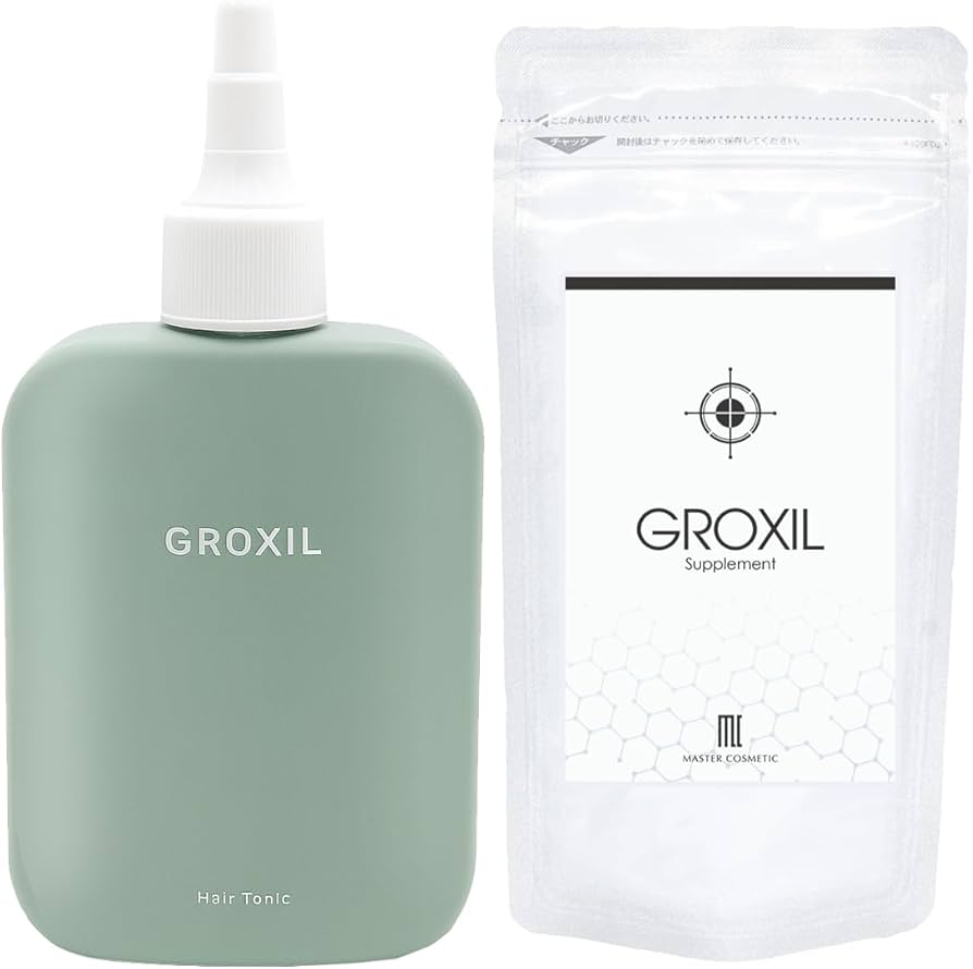 Amazon | GROXIL (グロキシル) ヘアトニック (1本) ＋ サプリメント (1