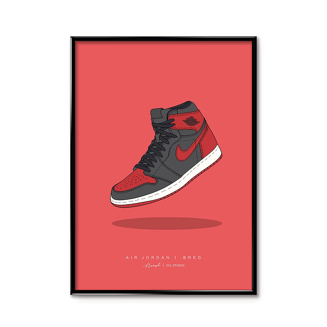 Amazon.co.jp: AJ1 ブレッド/BRED スニーカーポスター ストリート