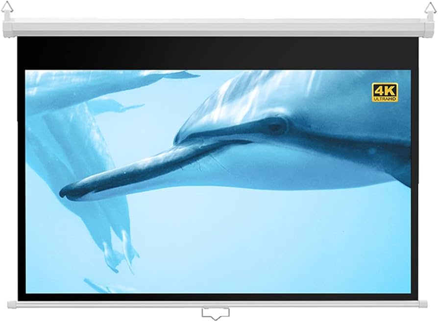 Amazon | CTYUK 手動吊り下げ式 プロジェクター スクリーン 120インチ