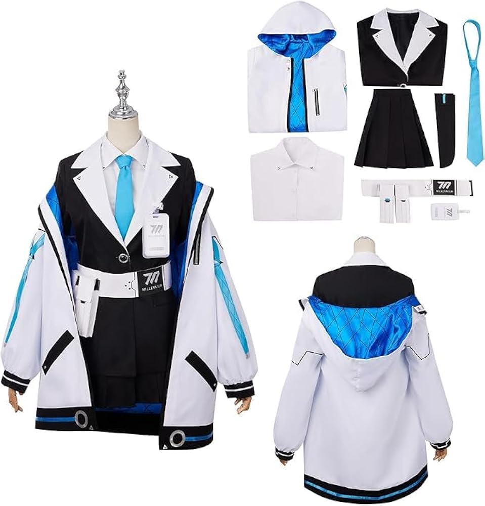 Amazon.co.jp: ブルアカ コスプレ衣装 早瀬ユウカ 制服コスプレ 8点