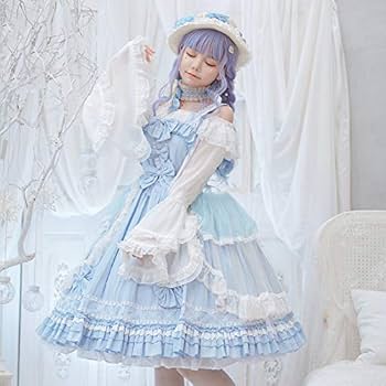 Amazon.co.jp: ワンピース ロリータ ゴスロリ ドレス お姫様 森ガール
