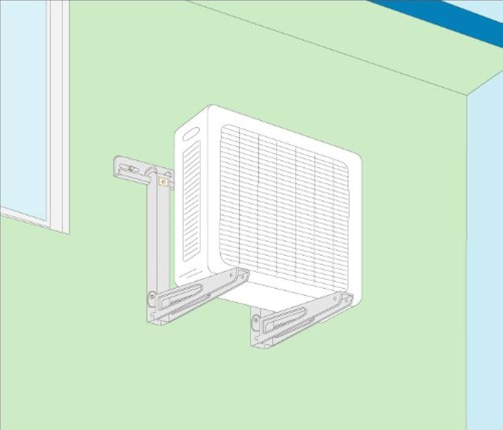 Amazon | 日晴金属 クーラーキヤッチャー 壁面用 C-KZG | DIY収納用
