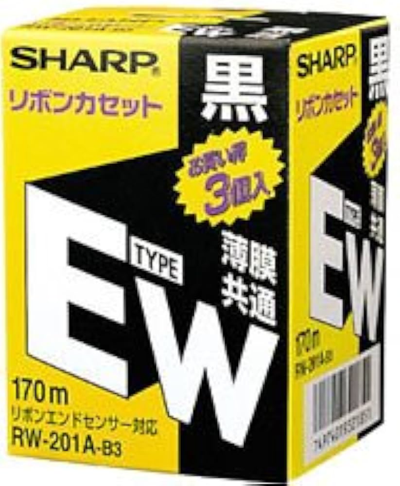 Amazon | シャープ タイプEWクロ3本パック [RW201AB3] | シャープ