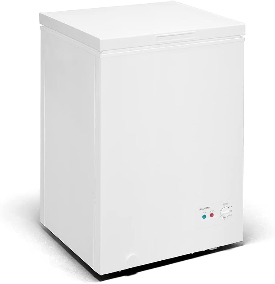 Amazon.co.jp: アイリスオーヤマ 冷凍庫 100L 上開き ICSD-10B-W