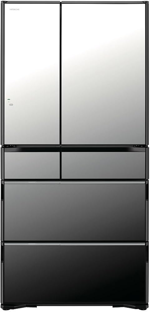 Amazon | 日立 冷蔵庫 幅88cm 735L クリスタルミラー R-WXC74V X 6ドア