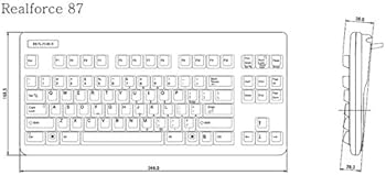 Amazon.co.jp: 東プレ RealForce 87UB 静音モデル 英語ASCII 87配列 墨