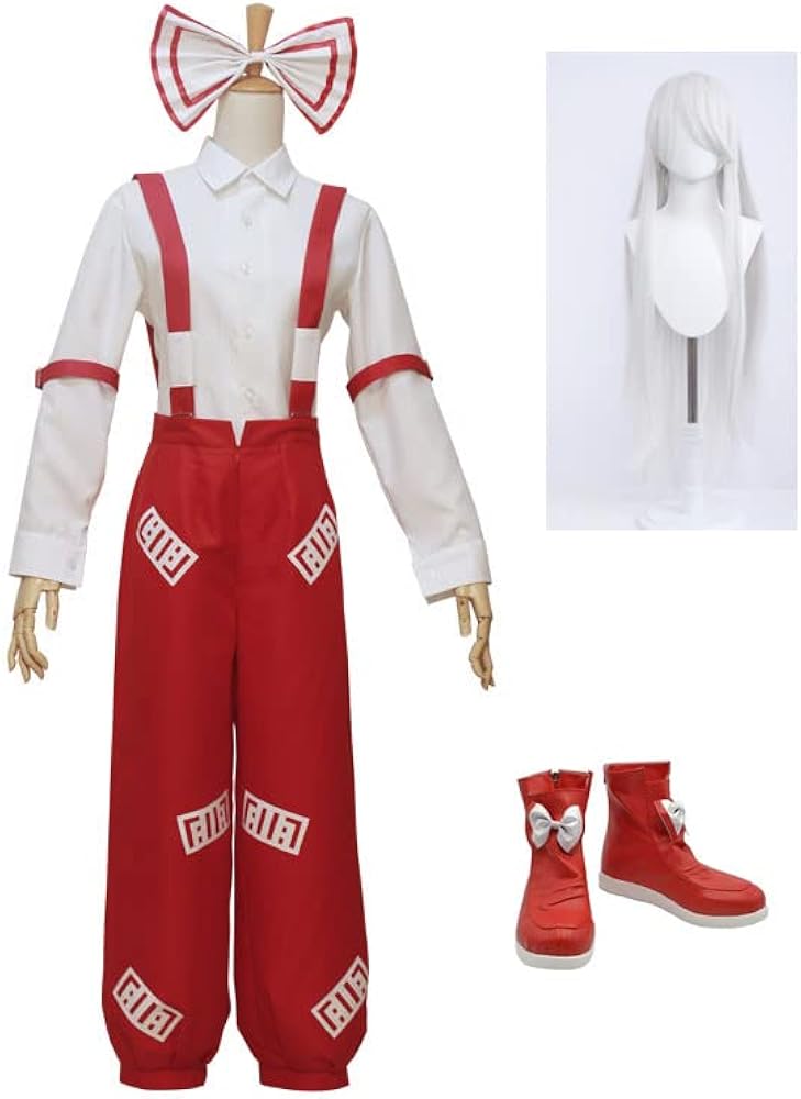 Amazon.co.jp: [KAYZIUCOS] 藤原妹紅 コスプレ 衣装+ウィッグ+靴