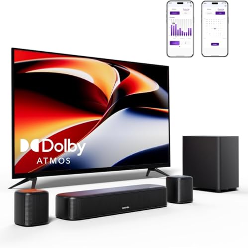 Amazon | ULTIMEA Dolby Atmos サウンドバー 5.1ch 280W サブ