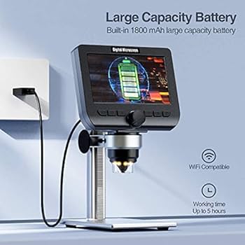 Amazon.co.jp: 液晶デジタル顕微鏡, 200万画素 撮影録画機能 4.3インチ