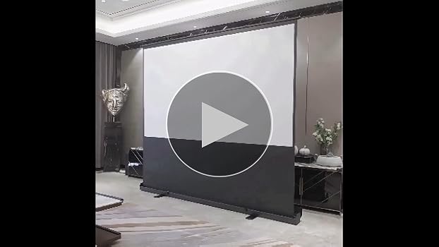 Amazon | プロジェクタースクリーン 60インチ ワイド 16：9 自立式 床