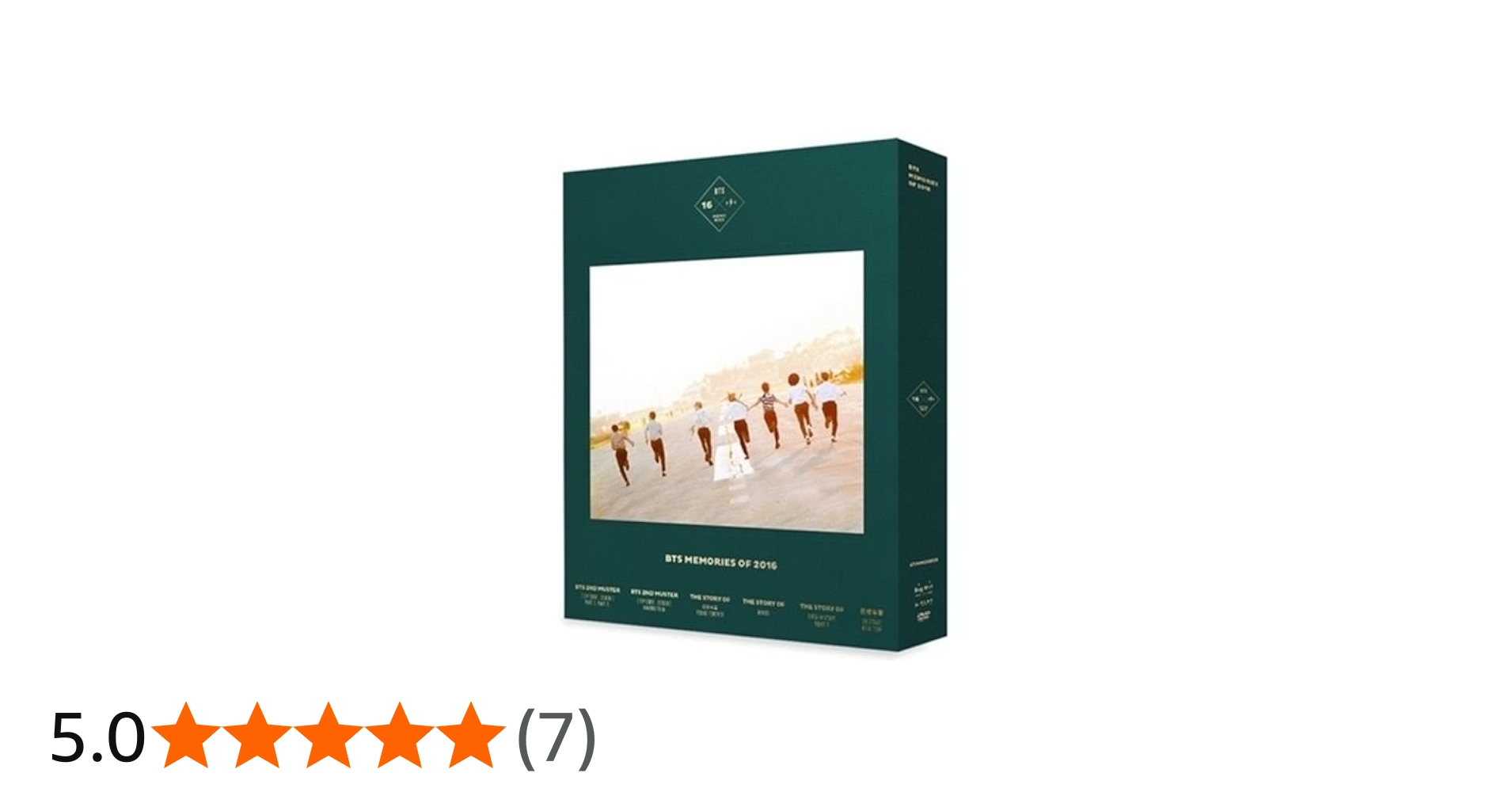BTS [MEMORIES OF 2016] 4 DVD+188p Photobook+ Photocard K-POP