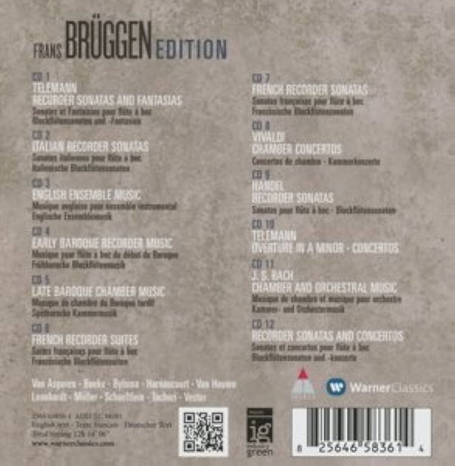 Amazon.co.jp: Frans Bruggen Edition: ミュージック