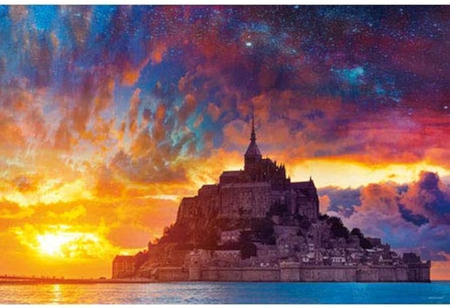 廃番品】 ジグソーパズル モン・サン・ミシェルとその湾VII 3000ピース