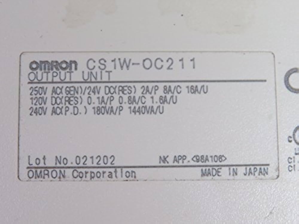 Amazon | オムロン(OMRON) CS1W-OC211 CS1シリーズ CS1基本I/Oユニット