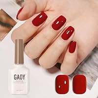 Amazon | GAOY ジェルネイル カラージェル 赤 レッド 単色 16ml UV