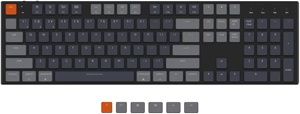 Amazon | Keychron K5 ワイヤレス・メカニカルキーボード（テンキー付