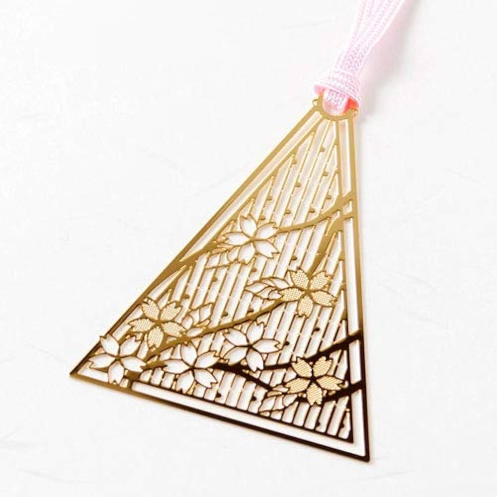 Amazon | 桜のしおり 金の栞シリーズ 24K表面加工 金属製