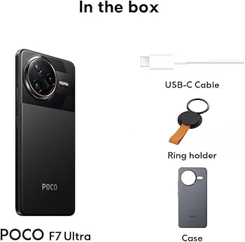 POCO F7 Ultra Smartphone, 16+512, Black, 5300mAh batterij, 120W