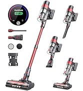 Amazon | コードレス掃除機 38000pa強力吸引 55分長時間運転 450W