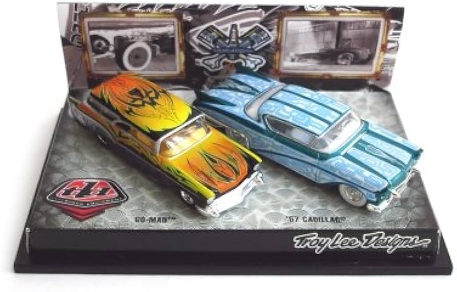 Amazon | Hot Wheels Troy Lee Designs Go-Mad & '57 Cadillac 1:64