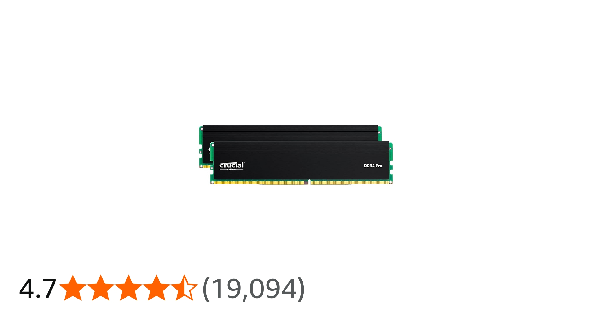 Crucial Pro 64GB DDR4 RAM Kit (2x32GB), 3200MHz (or 3000MHz or