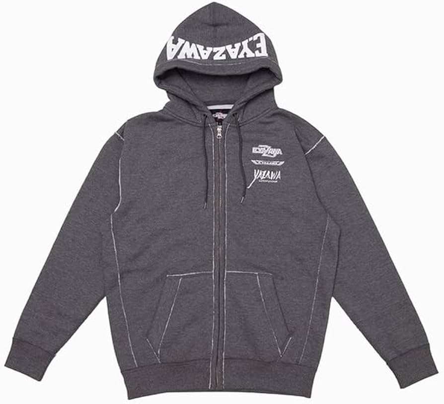 Amazon.co.jp: 矢沢永吉 ジップアップパーカー(LOGOS)グレー (XL