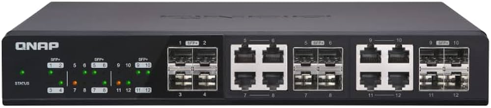 Amazon | QNAP 10GbE対応 12ポート アンマネージドスイッチ QSW-1208