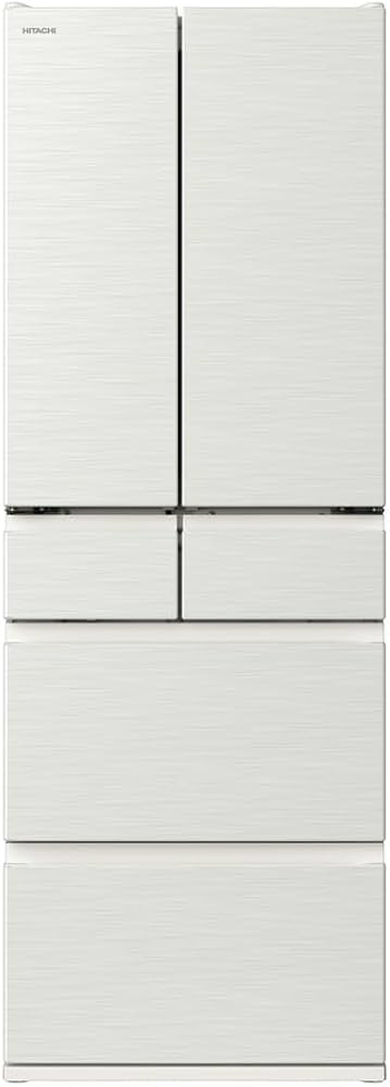 Amazon | 日立 冷蔵庫 幅65cm 540L R-H54X W ピュアホワイト 6ドア