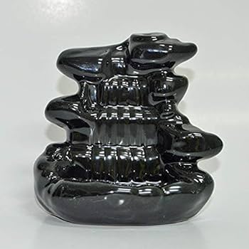 Amazon｜倒流香のお香立て 倒流香炉 段々滝 瞑想に 陶器 滝香炉