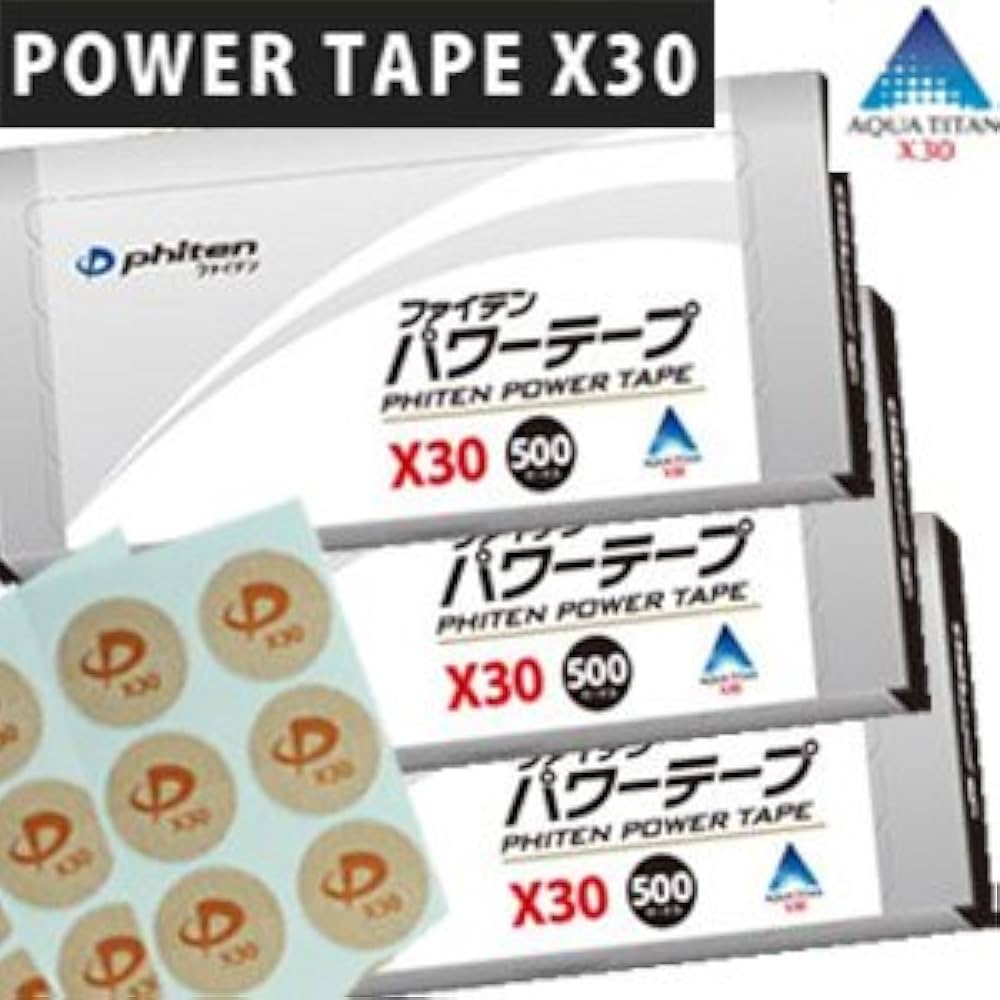 Amazon.co.jp: 【3個】 ファイテン パワーテープX30 500マーク入り×3個
