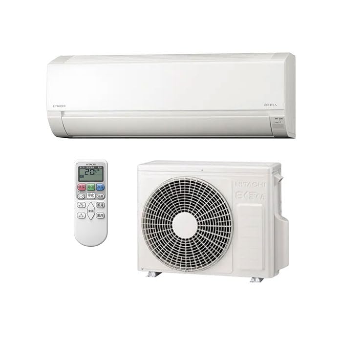 Amazon | エアコン 標準工事費込み 6畳 日立 白くまくん RAS-AJ22R-W
