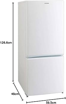 Amazon.co.jp: アイリスオーヤマ 冷蔵庫 156L 2ドア右開き ホワイト