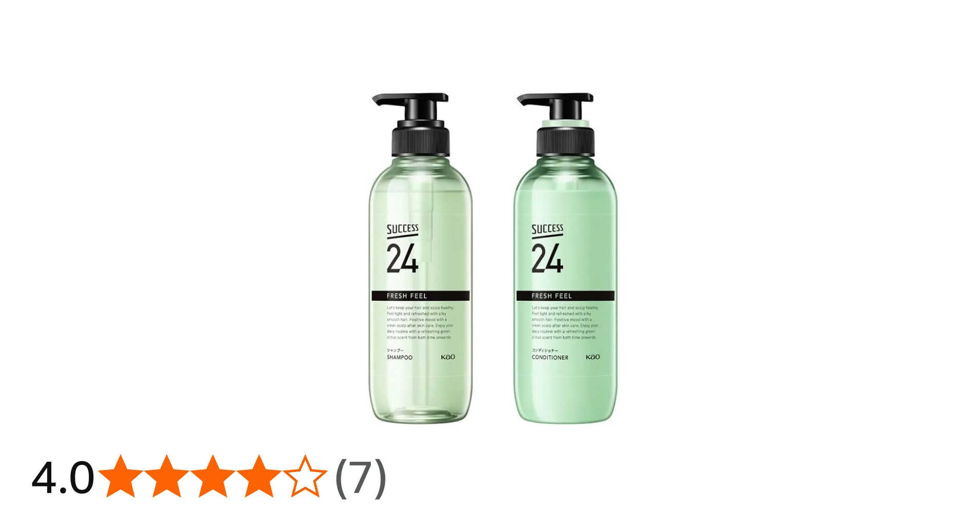 Amazon | サクセス24 フレッシュフィール シャンプー 本体 400ml +