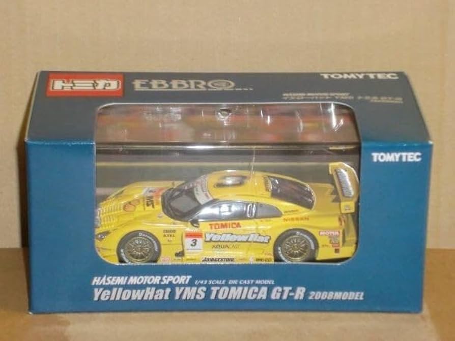 Amazon | ○トミカEBBRO YellowHat YMS TOMICA GT-R 2008 MODEL No.3