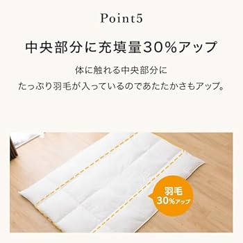 Amazon｜ニトリ グレーダックダウン50%使用 羽毛掛け布団 S-1 K2313