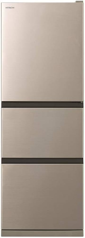 Amazon.co.jp: 日立 冷蔵庫 幅54cm 265L シャンパン R-27NV N 3ドア 右