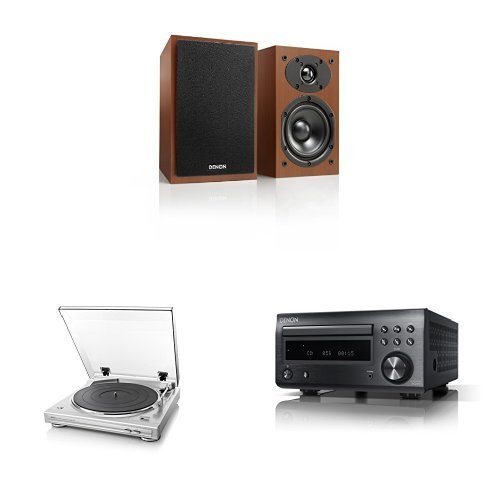 Amazon.co.jp: Denon レコードプレーヤー/スピーカーセット チェリー