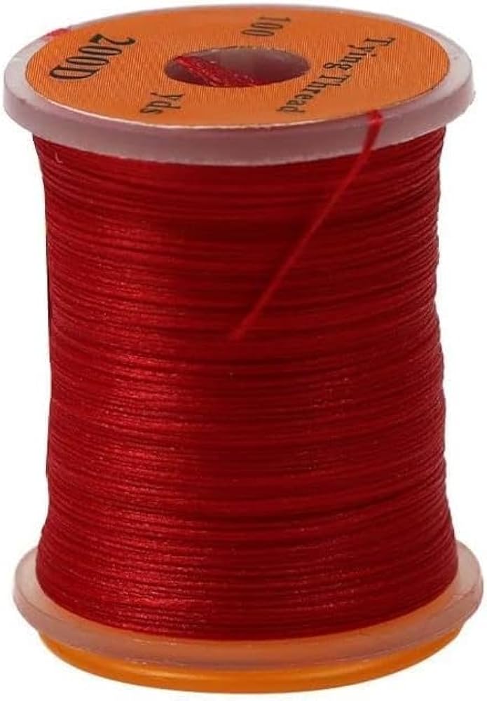 Amazon | レッドフライタイイングスレッド、フライタイイングスレッド