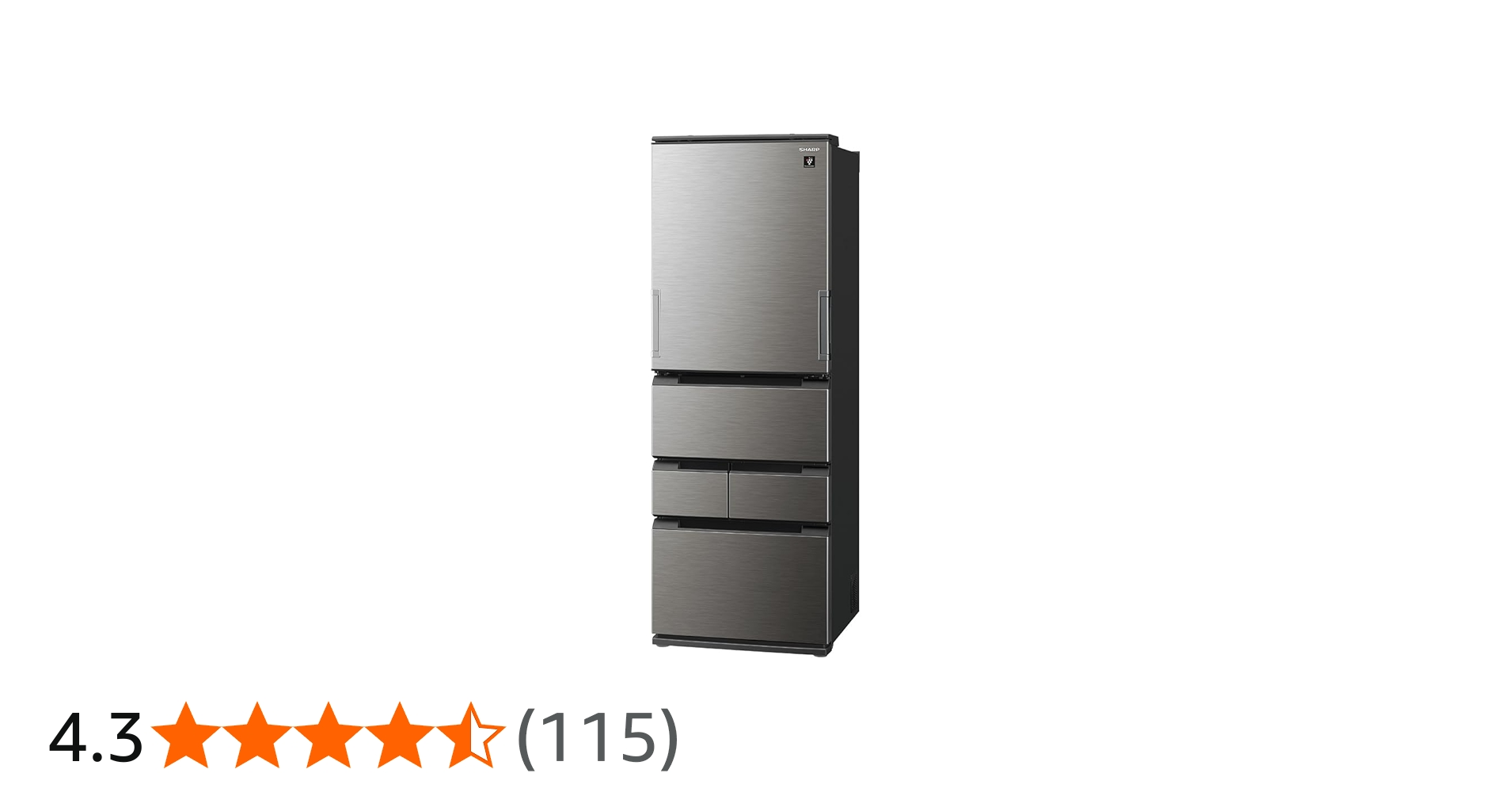 Amazon | シャープ 冷蔵庫 幅65.0cm 457L 両開き(どっちもドア) SJ
