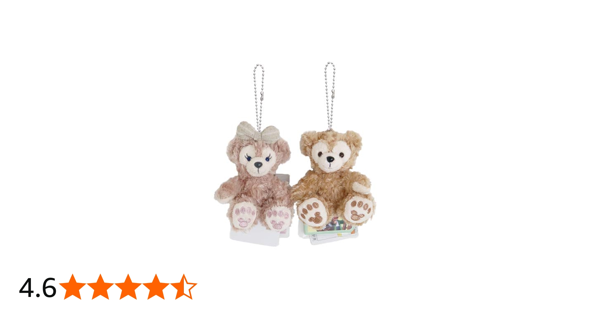 Amazon.co.jp: ダッフィー シェリーメイ ぬいぐるみ ペアストラップ