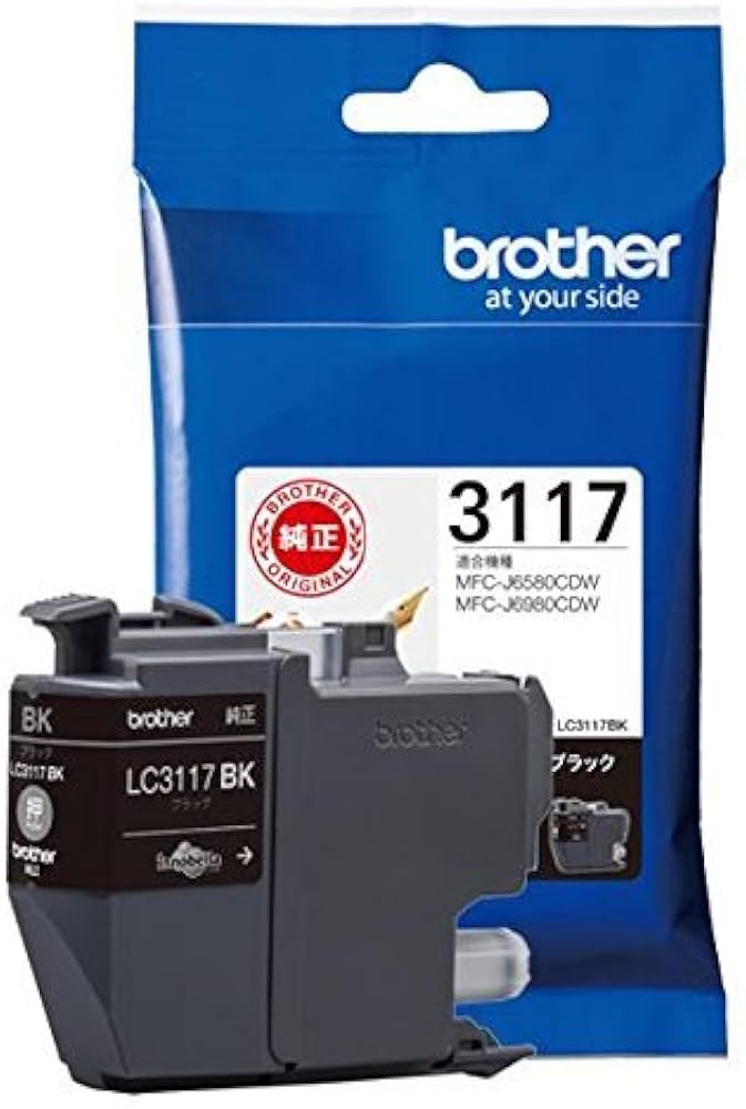 Amazon.co.jp: ブラザー 純正 インクカートリッジ ブラック LC3117BK