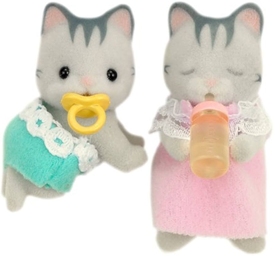 Amazon.co.jp: シルバニアファミリー 人形 グレイッシュネコファミリー