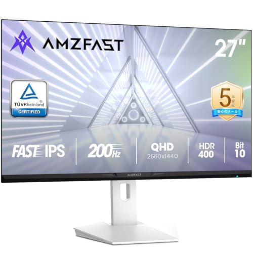 200Hz対応の27インチ WQHDゲーミングモニター「AMZFAST AMZG27F6Q