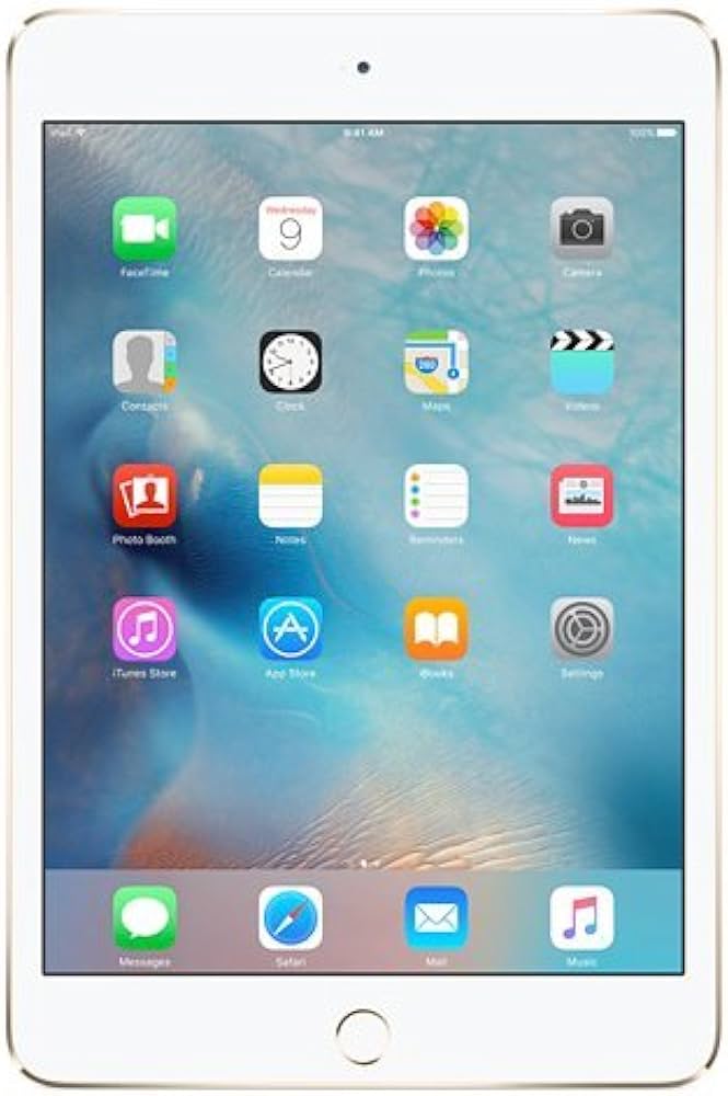 Apple iPad Mini 4 Tablet (7.9 inch, 128GB, Wi-Fi+4G) Gold : Amazon