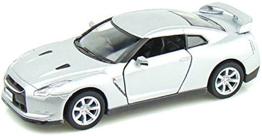 Amazon.com: KiNSMART 2009 Nissan GT-R R35 Silver 5