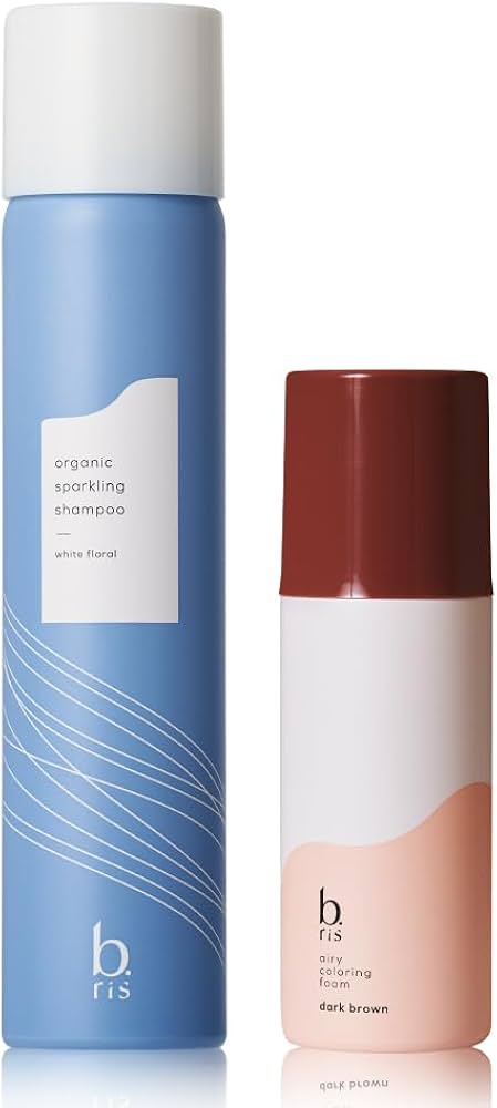 Amazon | b.ris ビーリス 炭酸シャンプー & 白髪染め ダークブラウン