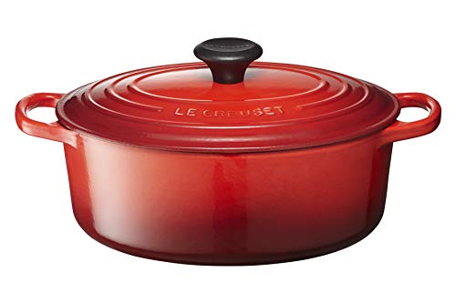 ル・クルーゼ シグニチャー ココット・オーバル 27cm [チェリーレッド