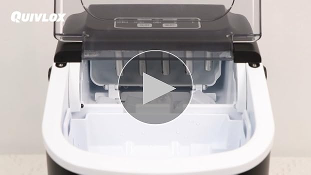 Amazon.co.jp: Quivlox 製氷機 家庭用 1.3L大容量水タンク 透明窓 高速