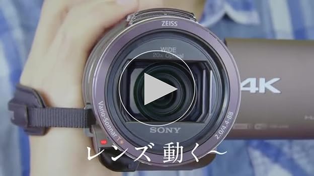 Amazon.co.jp: SONY ビデオカメラ FDR-AX55 4K 64GB 光学20倍 ブラック