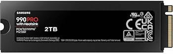 Amazon.com: SAMSUNG 990 PRO w/ Heatsink SSD 2TB, PCIe Gen4 M.2